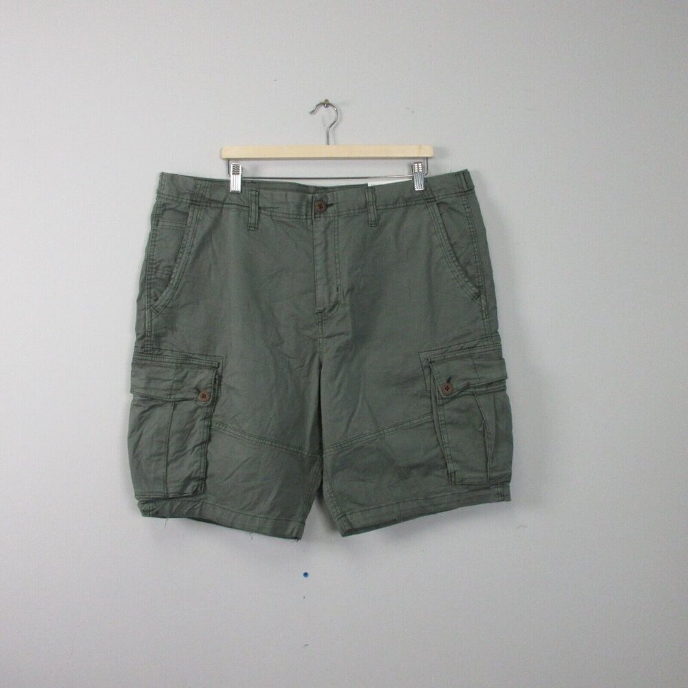 American Eagle Outfitters Lived-In Cargo Shorts Men's 40 Green Cotton Casual 680